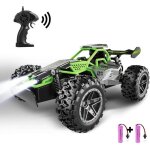 Voiture t�l�command�e tout terrain avec led2. 4ghz 15 + km / h voiture telecommand� enfant 3 4 5 6 7 ...