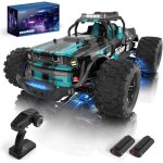 Voiture tlcommande1:14 rc voiture tout - terrain 4wd 40km / h rc truck avec lumires colores2 batteriesvoi ...