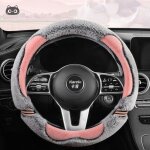 Volant de voiture universelle en peluche anti - ald confortable accessoire intérieur de voiture housses ... Volant de voiture universelle en peluche anti - ald confortable accessoire intérieur de voiture housses ...