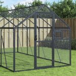 Voli�re anthracite 179x4x185 m aluminium