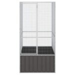 Volière pour canaries perroquet mvs - cage à oiseaux anthracite 111x107x2115 cm acier galvanisé - shop79732543 ... Volière pour canaries perroquet mvs - cage à oiseaux anthracite 111x107x2115 cm acier galvanisé - shop79732543 ...