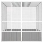 Volière pour canaries perroquet mvs - cage à oiseaux gris 2135x2175x2115 cm acier galvanisé - shop13687621 ... Volière pour canaries perroquet mvs - cage à oiseaux gris 2135x2175x2115 cm acier galvanisé - shop13687621 ...