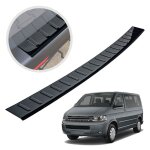 Pour volkswagen vw transporter (t5) 2003 - 2015 protection de pare - chocs arrière chrome noir poli Pour volkswagen vw transporter (t5) 2003 - 2015 protection de pare - chocs arrière chrome noir poli