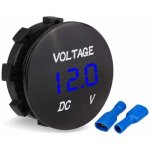 Voltm�tre moto voiture moto led affichage num�rique voltm�tre dc voltm�tre 12v - 24v pour bateau moto ...