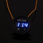 Voltm�tre num�rique voltm�tre � affichage num�rique led pour voiture et moto 12v - 24v dc �tanche zy ...