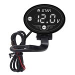 Voltmtre numrique led pour moto 9 - 24 v intelligent tanche haute prcision abs moniteur de batterie ...