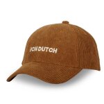 Vondutch casquette baseball velvet homme - baseball - marron blanc - visire arrondie