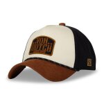 Vondutch casquette baseball vintage homme - baseball - marron beige noir - visire arrondie