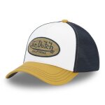Vondutch casquette trucker terry homme - trucker - filet souple - jaune blanc noir marron - visire arrondie ...