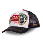 Vondutch casquette trucker badge homme - trucker - filet rigide - bleu blanc rouge - visi�re arrondie ...