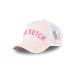Vondutch casquette trucker buckl fille - trucker - filet rigide - rose blanc - visi�re arrondie