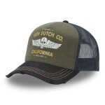 Vondutch casquette trucker crew homme - trucker - filet rigide - noir vert bleu jaune - visi�re arrondie ...