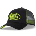 Vondutch casquette trucker dom homme - trucker - filet rigide - noir jaune - visi�re arrondie