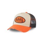 Vondutch casquette trucker avec filet ora homme - trucker - filet rigide - blanc orange beige - visi�re ...
