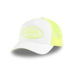 Vondutch casquette trucker fluo homme - trucker - filet rigide - blanc jaune - visi�re arrondie