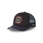 Vondutch casquette trucker foam homme - trucker - filet rigide - bleu noir rouge - visi�re arrondie
