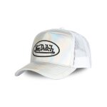 Vondutch casquette trucker hologram homme - trucker - filet rigide - blanc - visire arrondie