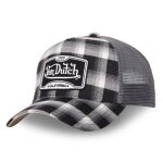 Vondutch casquette trucker jack homme - trucker - filet rigide - gris noir blanc - visi�re arrondie
