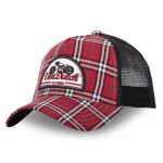 Vondutch casquette trucker jack homme - trucker - filet rigide - rouge noir blanc - visi�re arrondie