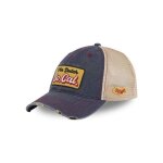 Vondutch casquette trucker mac homme - trucker - filet rigide - bleu beige jaune rouge - visi�re arrondie ...