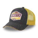Vondutch casquette trucker mixed homme - trucker - filet rigide - gris jaune - visière arrondie Vondutch casquette trucker mixed homme - trucker - filet rigide - gris jaune - visière arrondie