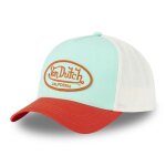 Vondutch casquette trucker poly homme - trucker - filet souple - rouge bleu blanc - visi�re arrondie