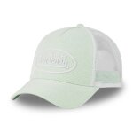 Vondutch casquette trucker shiny femme - trucker - filet rigide - vert blanc - visi�re arrondie