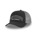 Vondutch casquette trucker terry homme - trucker - filet souple - noir gris - visi�re arrondie