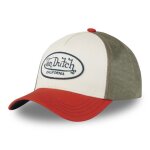 Vondutch casquette trucker terry homme - trucker - filet souple - rouge blanc vert - visi�re arrondie ...