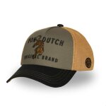 Vondutch casquette trucker wild homme - trucker - filet souple - noir vert jaune - visi�re arrondie