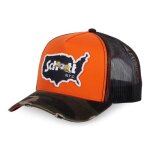 Vondutch casquette trucker x schott nyc homme - trucker - filet rigide - orange noir marron vert - visière ... Vondutch casquette trucker x schott nyc homme - trucker - filet rigide - orange noir marron vert - visière ...