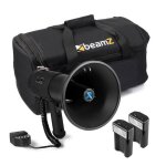 Vonyx meg075 pack mgaphone 75w ? avec 2x batteries rechargeables vonyx mrb12 et sac de transport