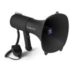 Vonyx meg090 m�gaphone 90w id�al pour manifestations et matchs sportifs - jusqu?� 14 km micro main d�tachable ...