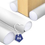 Vounot� lot de 4 boudins de porte isolants coupe froid d�coupables 96cm blanc