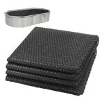 Vounot� b�che � bulles piscine rectangulaire 300x200cm noir - 120�m - d�coupable - b�che solaire film ...