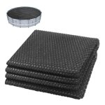 Vounot� b�che � bulles piscine ronde �457cm noir - 120 microns - d�coupable - b�che solaire film chauffant ...