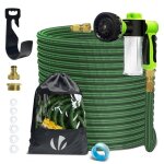 Vounot� tuyau darrosage extensible renforc� 30m vert avec r�cipient savon - 8 modes - raccord et sac ...
