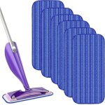 Vplong tampons de rechange rutilisables compatibles avec swiffer wet jet et wet jet pour balai swiffer ...