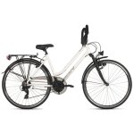 Vtc aluminium 28 dame metropolis blanc guidon multipositions tc 48 cm dacapo