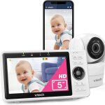 Vtech babyphone cam�ra 5 pouces 1080p vision nocturne grand angle 120�