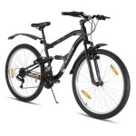 Vtt hiland bamcbase - 26 pouces double suspension - v�lo tout terrain 18 vitesses avec freins sur jante ...