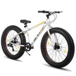 Vtt - hiland vlo pour enfants 26 pouces  pneus larges shimano 7 vitesses vlo de plage et de neige ...