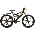 Vtt tout suspendu 26 bliss 3. 0 jantes en magnesium aluminium 21 vitesses noir - jaune wyld