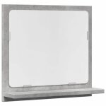 Vvmeuble armoire  miroir de salle de bain - armoire murale salle de bain gris bton bois dingnierie ...