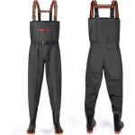 Waders peche homme waders pantalons de p�che avec poche poitrine pantalons de waders avec bottes 42 - ...