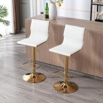 Wahson lot de 2 tabouret de bar ergonomiques pivotants en cuir pu chaise haute cuisine en hauteur rglable ...