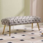 Wahson banc de lit pour chambre banc en velours banc  entre moderne banquette dentre et pouf bout ...