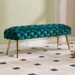 Wahson banc de lit pour chambre banc en velours banc  entre moderne banquette dentre et pouf bout ...