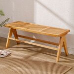 Wahson bancs de salle  manger banc de cuisine en rotin banc en bois banquette restaurant pour salle ...