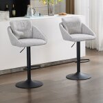 Wahson chaise de bar lot de 2 tabouret de bar en lin chaise haute r�glable en hauteur tabouret bar repose ...